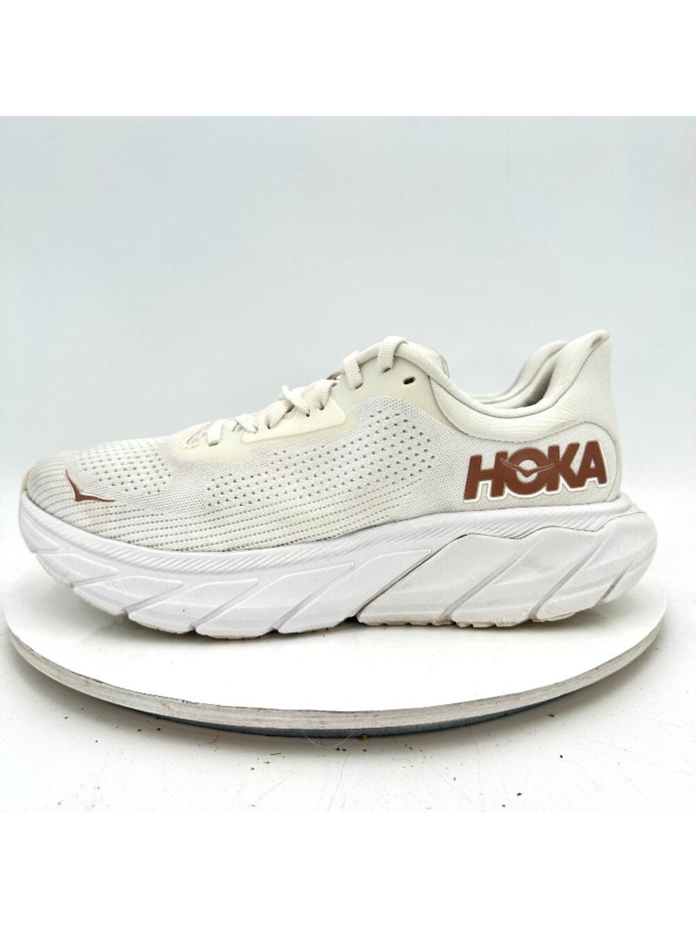 Hoka One One Arahi 7 Women Size 9.5B 1147851BSG White De Blanc Rose Shoes